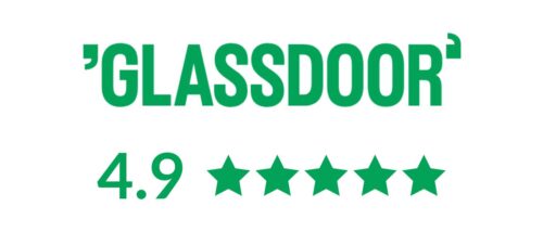 GLASSDOOR审查徽章4.9启动